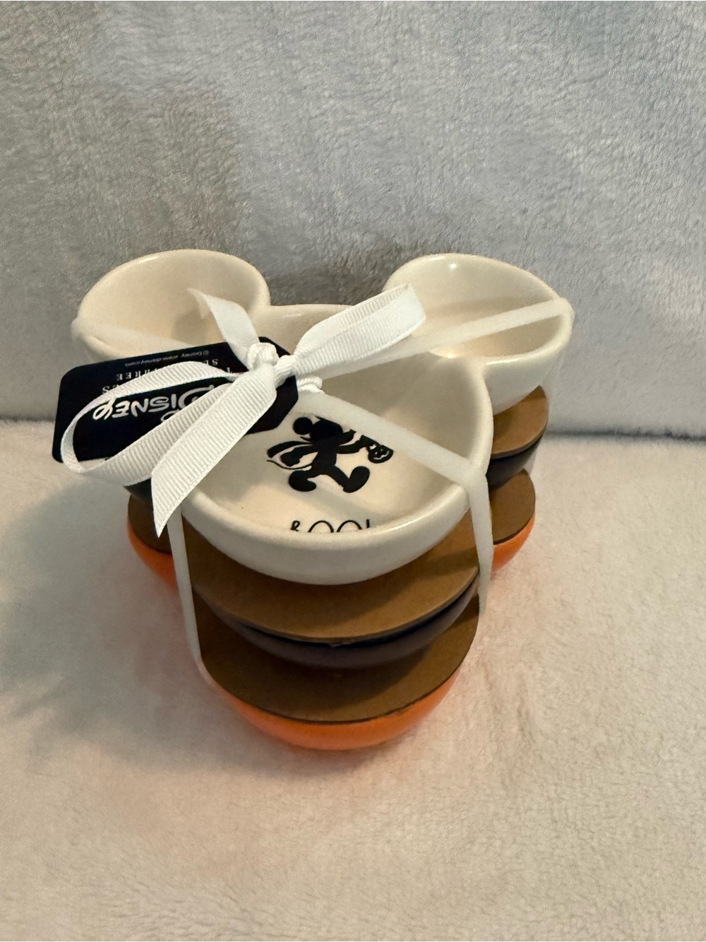 Rae Dunn x Disney: Mickey Mouse set of 3 Tasting Bowls - White, Orange, Black